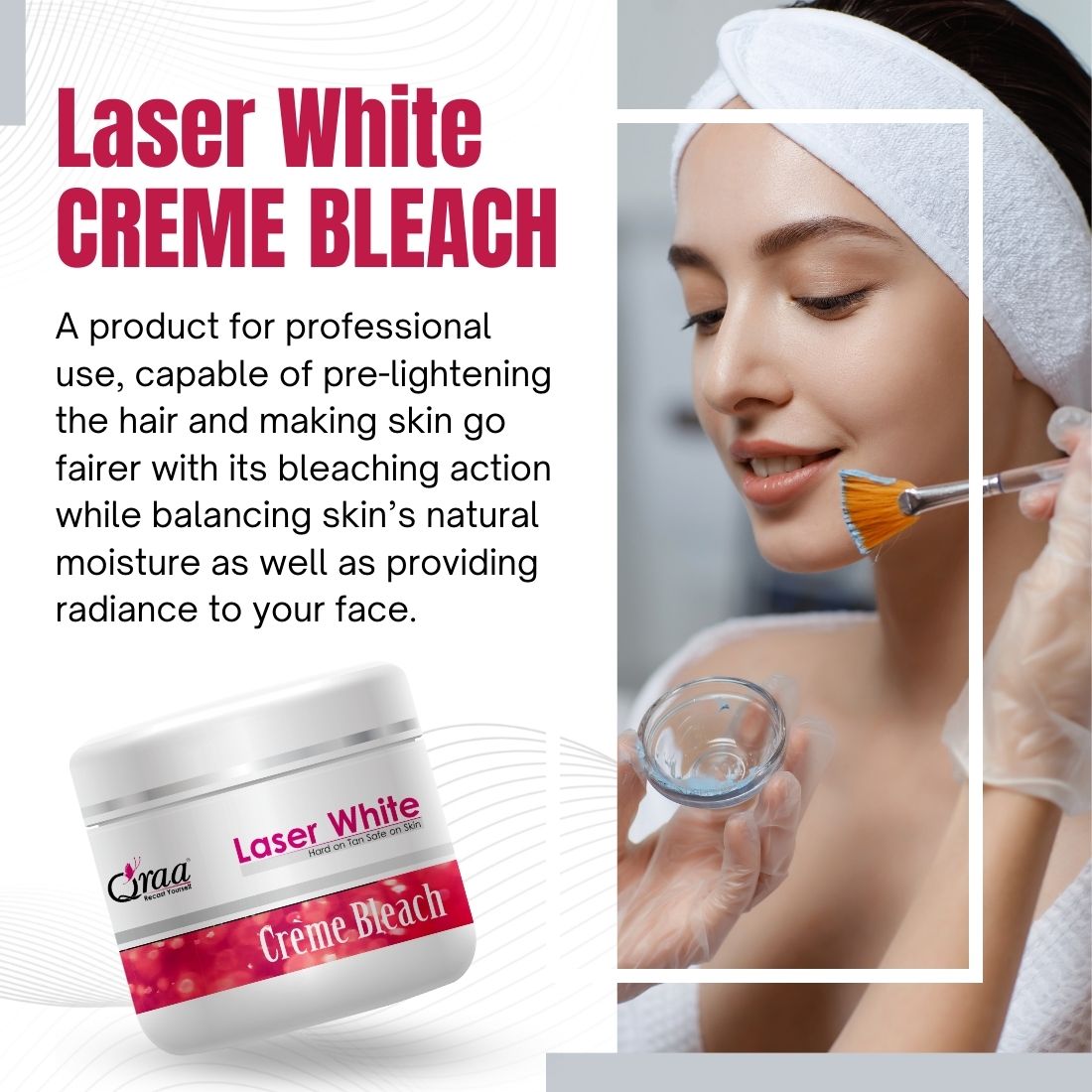 Qraa Laser White Creme Bleach Kit