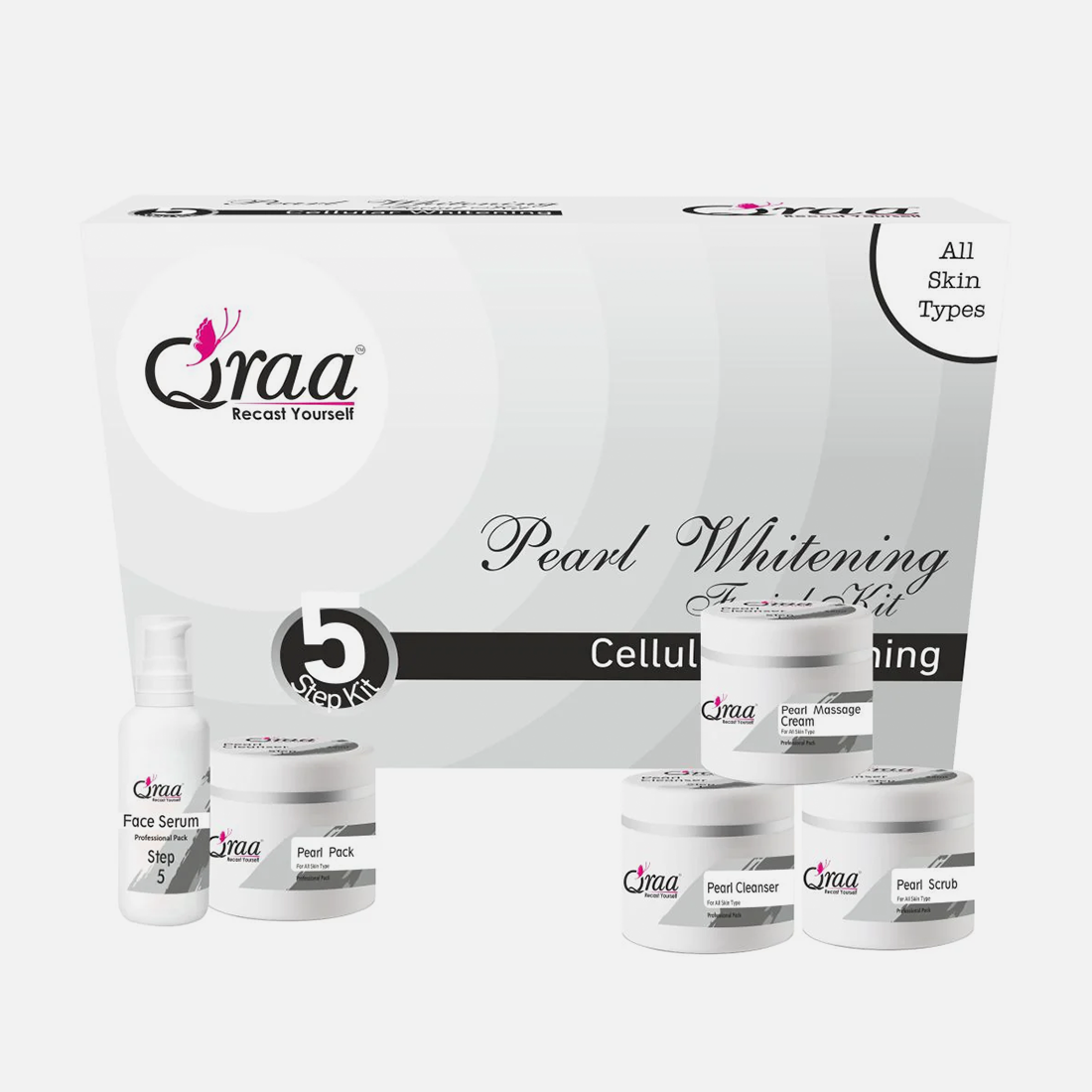 Qraa Pearl Whitening Facial Kit