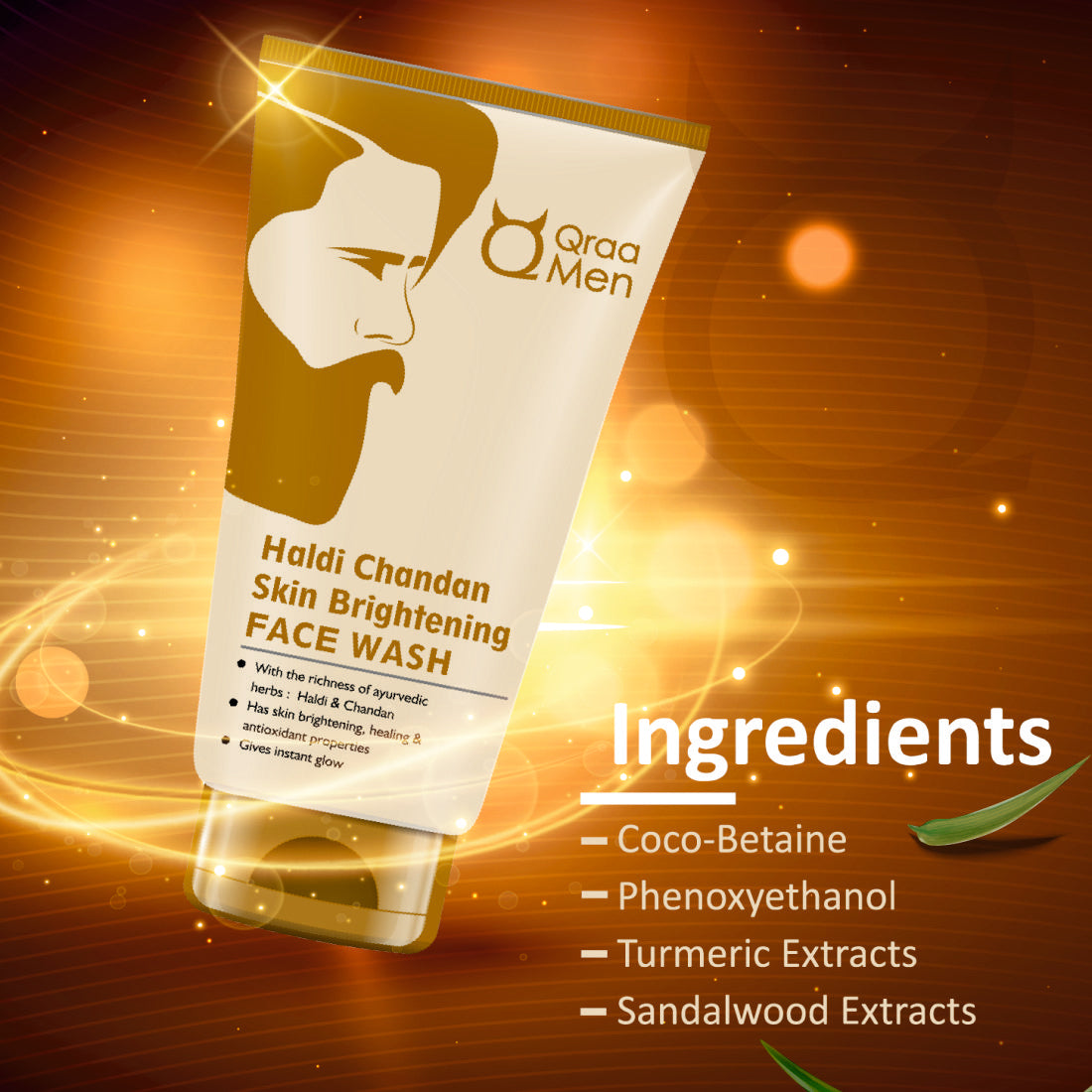 Haldi Chandan Skin Brightening Face Wash, With Turmeric Oil
