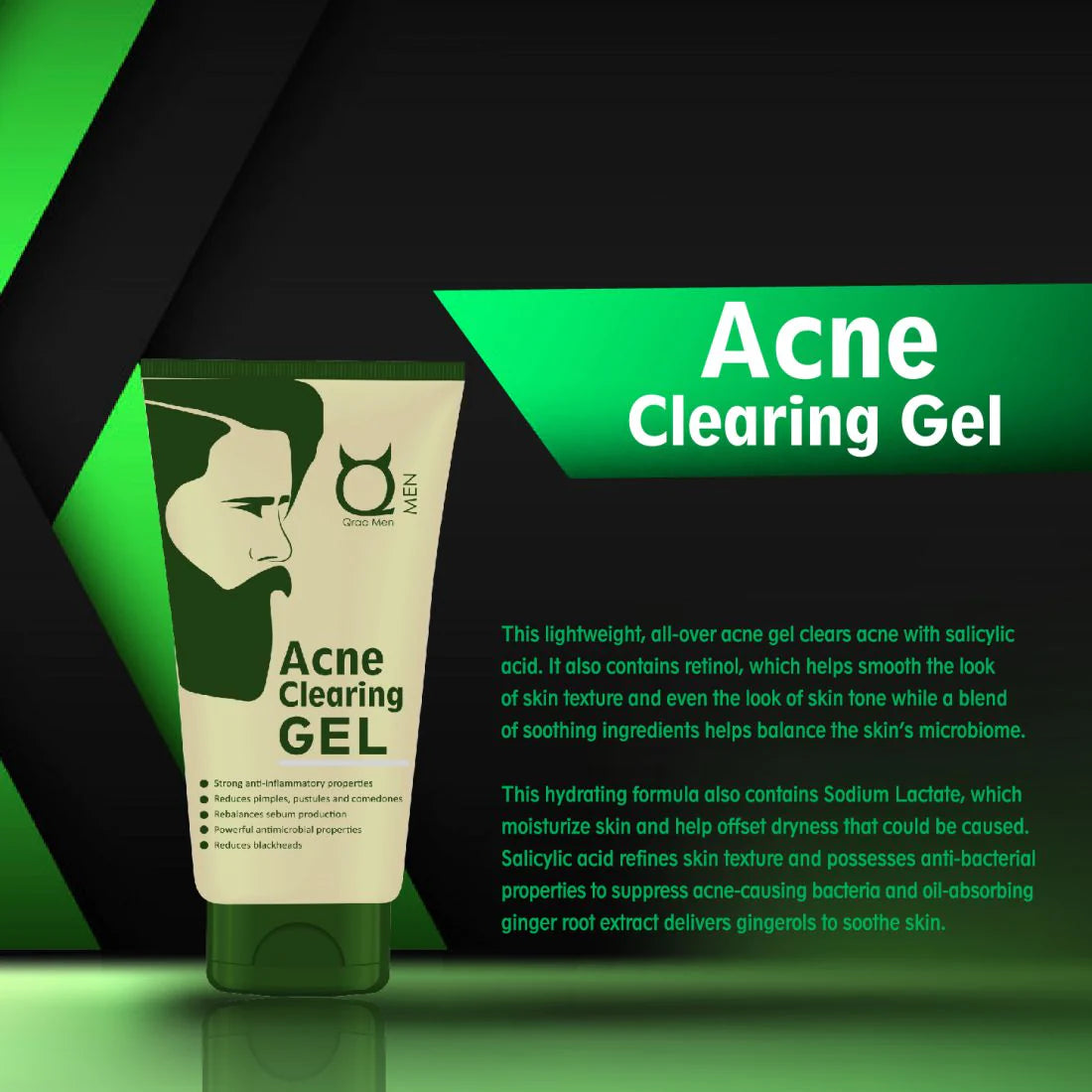 Acne Clearing Face Gel for Men 50g