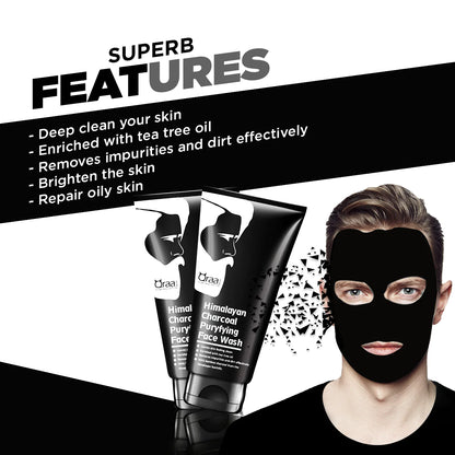 Charcoal Face Wash For Men- With Activated Charcoal